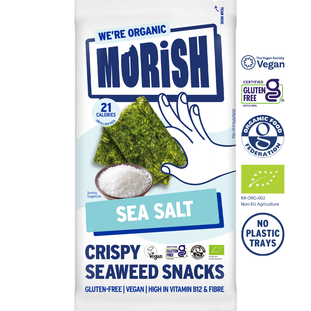 Pack of MORiSH Organic Sea Salt Seaweed Snacks