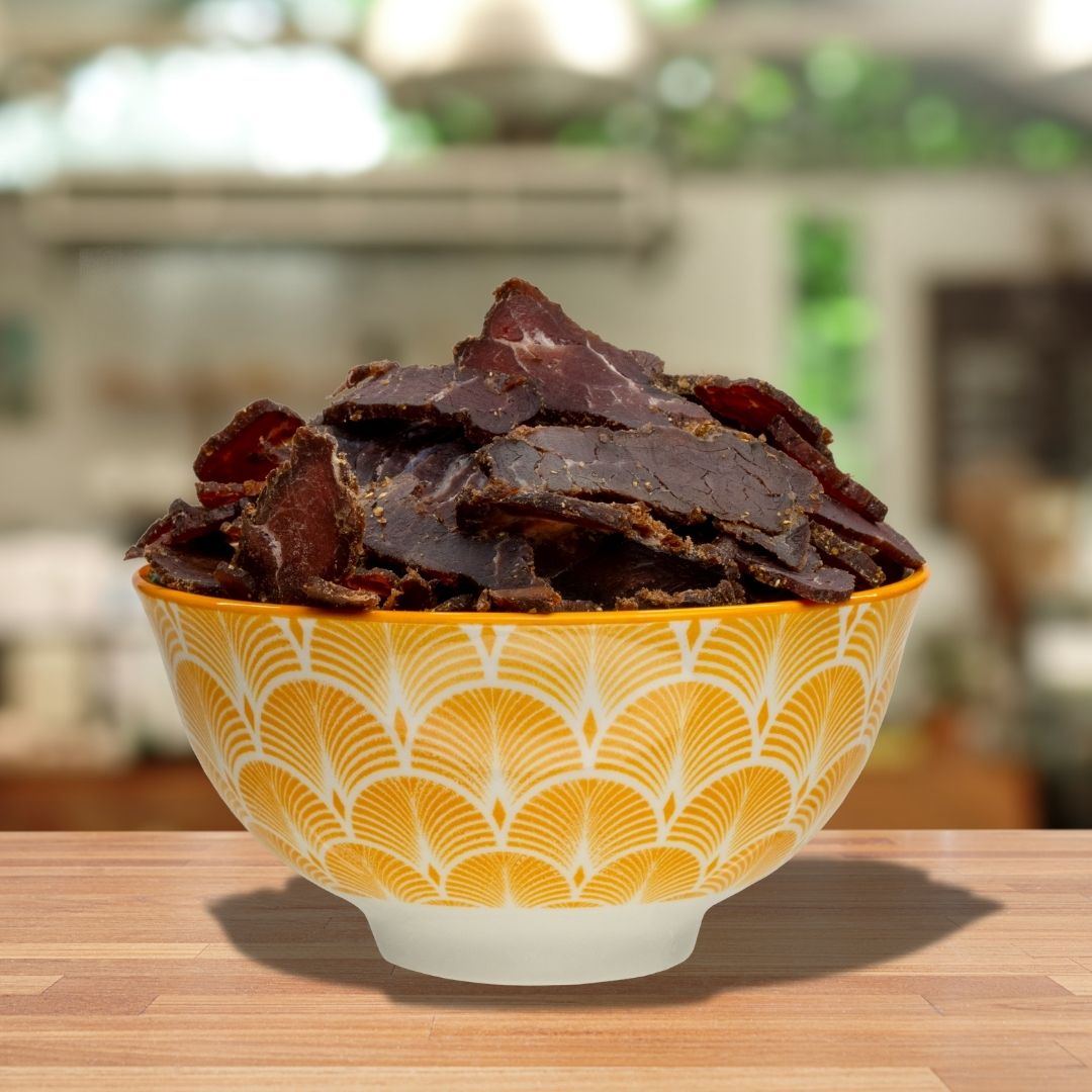 Bowl of air-dried steak