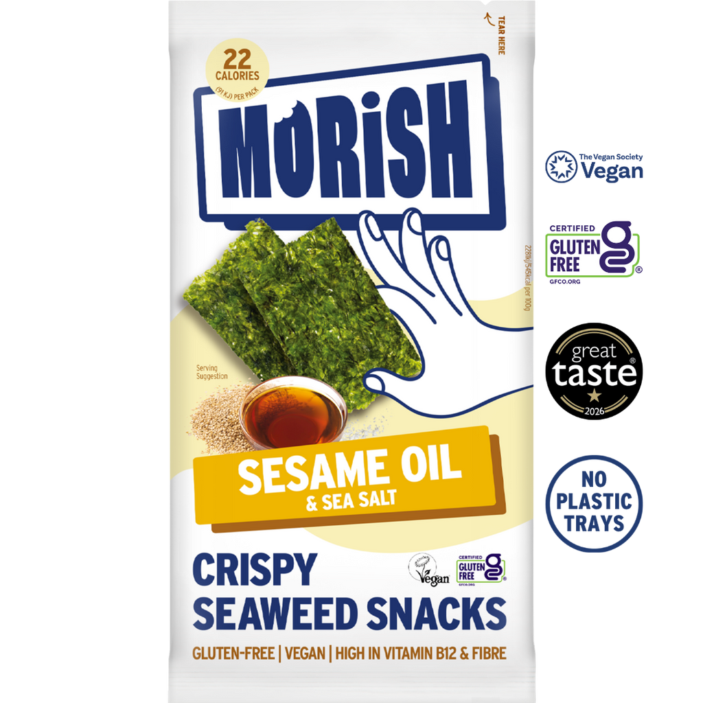 Pack of MORiSH Crispy Sesame Oil Seaweed Snacks