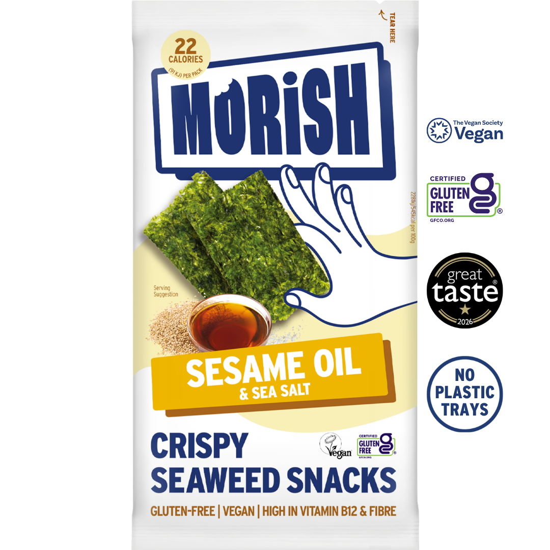 Pack of MORiSH Crispy Sesame Oil Seaweed Snacks