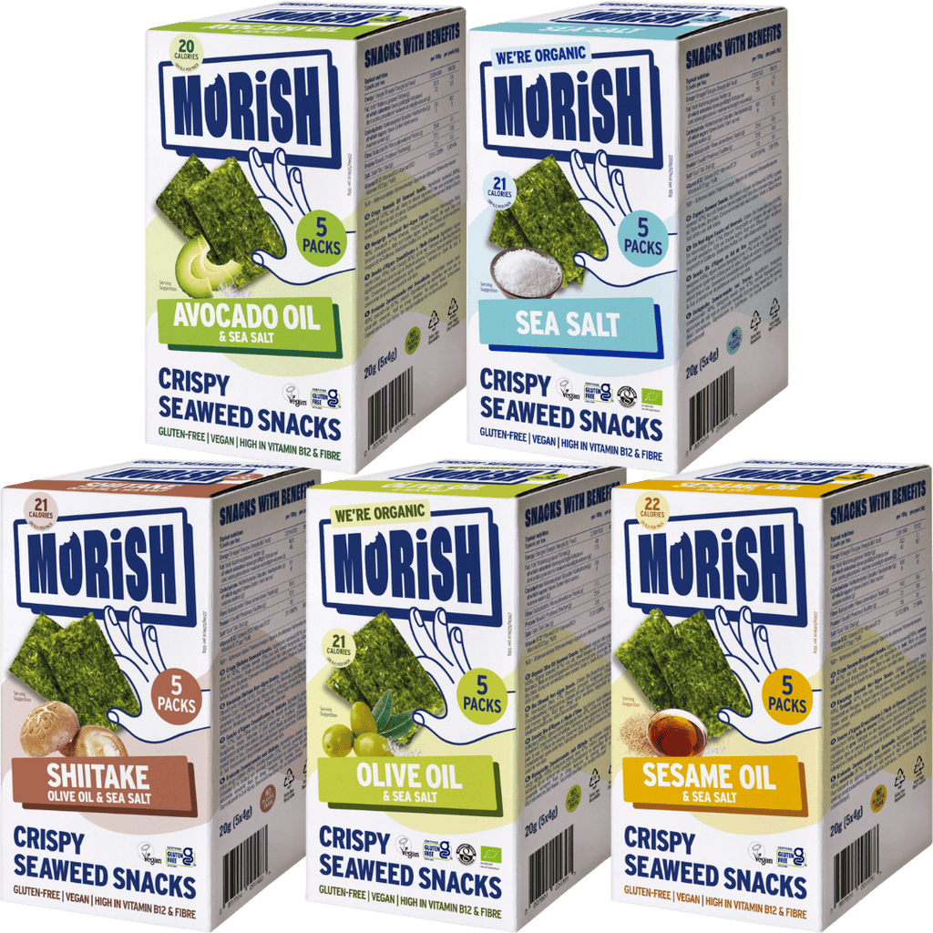 MORiSH Mixed Seaweed Snack Bundle - five flavours