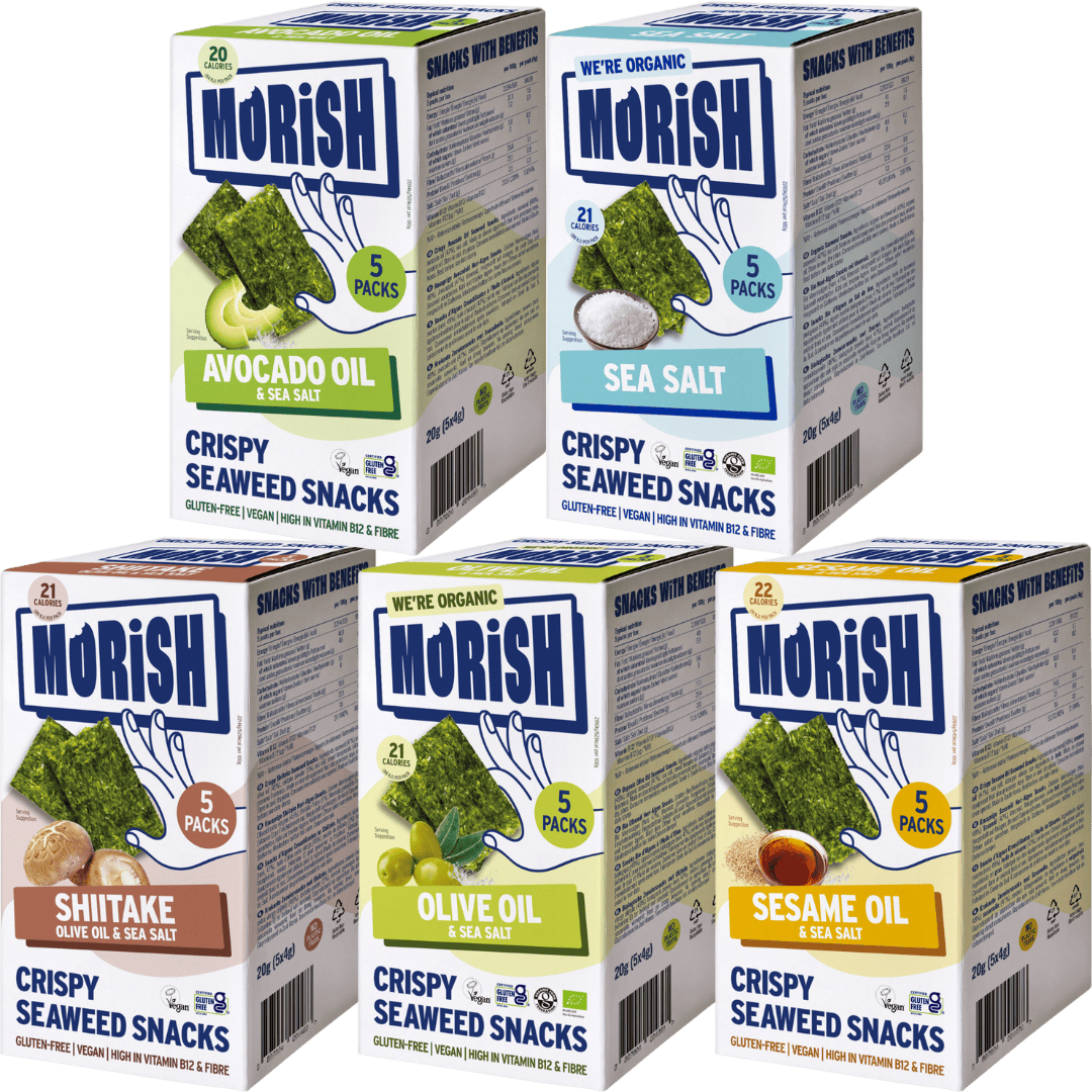 MORiSH Mixed Seaweed Snack Bundle - five flavours